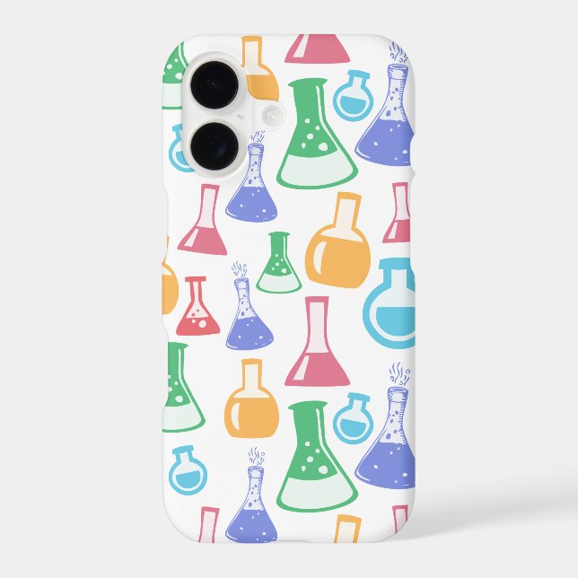 Colorful Science / Chemistry Pattern Iphone Case (Back)