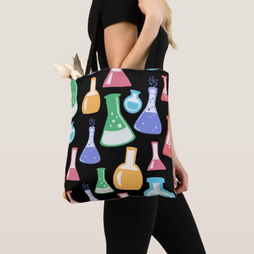 Colorful Science  Chemistry Pattern Tote Bag