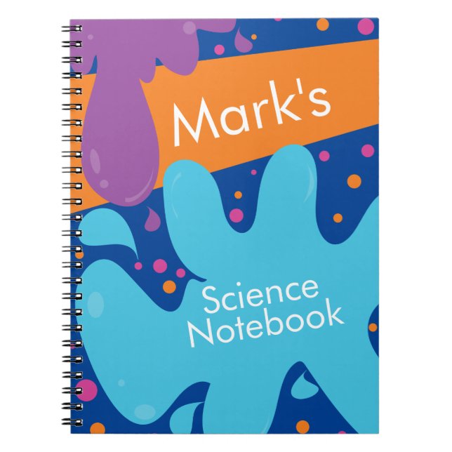 Colorful Science Lab Chemistry  Slime Notebook (Front)