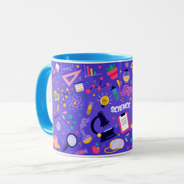 Colorful Science Mug (Front Left)