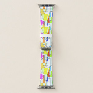 Colorful Scientific Beakers and Test Tubes Apple Watch Band