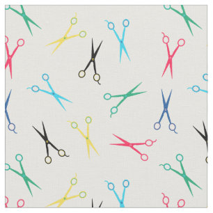 Colorful Scissor Pattern Fabric