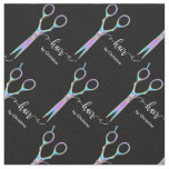 colorful scissors pattern fabric