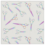 colorful scissors pattern fabric