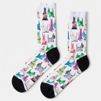 Colorful Scottie Socks