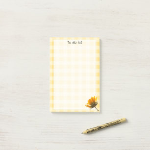 Colorful scottish and sunflower To do list Yellow Post-it Notes