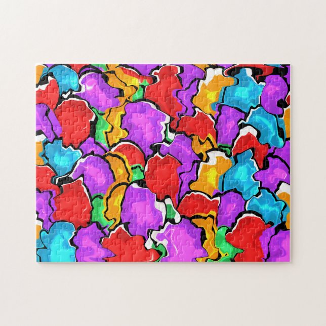 Colorful Scrambled Eggs Jigsaw Puzzle (Horizontal)