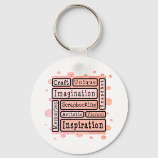 Colorful Scrapbooking Keychain