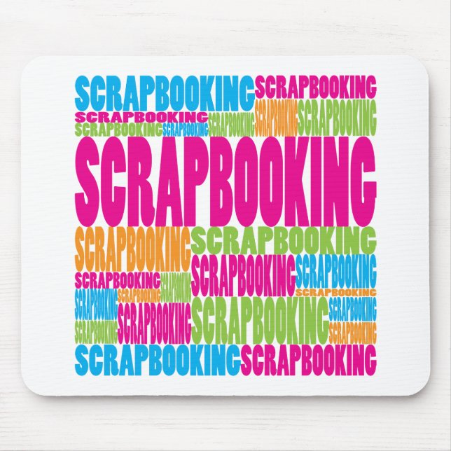 Colorful Scrapbooking Mouse Pad (Front)