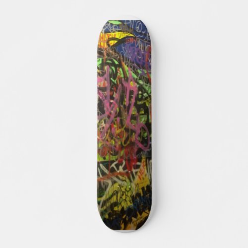 Colorful Scribble Graffiti Skateboard Deck