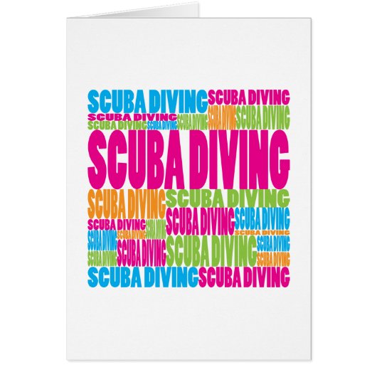 Colorful Scuba Diving Cards (Front)