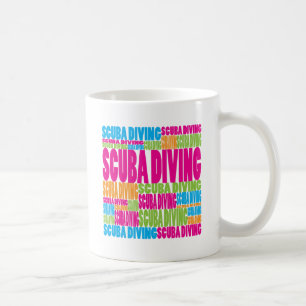 Colorful Scuba Diving Coffee Mug