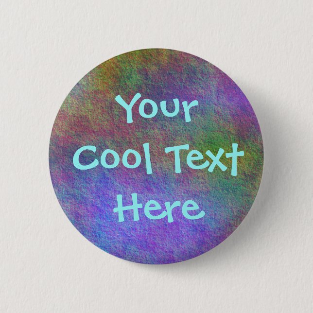 "Colorful Sea Bed I" Template Button (Front)