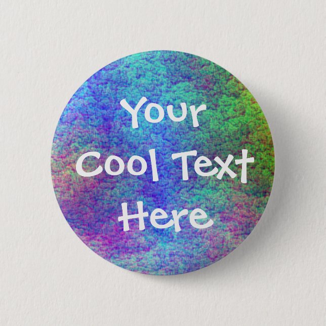 "Colorful Sea Bed III" Template Pinback Button (Front)