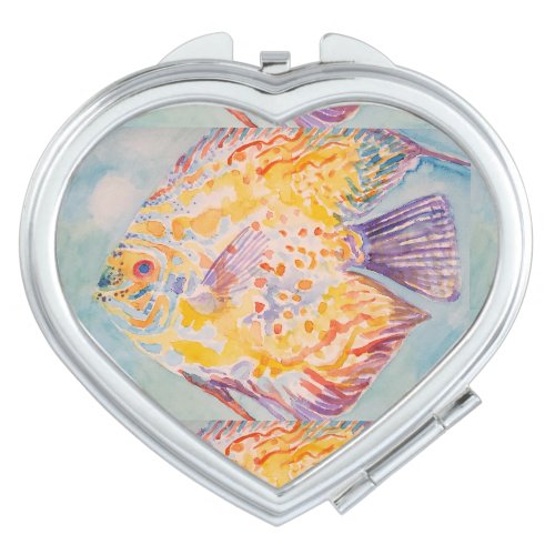 Colorful Sea Fish Ocean Beach Sea beach Compact Mirror