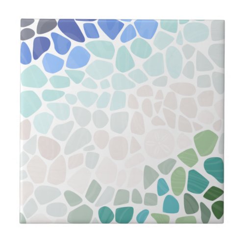 Colorful Sea Glass Ceramic Tile