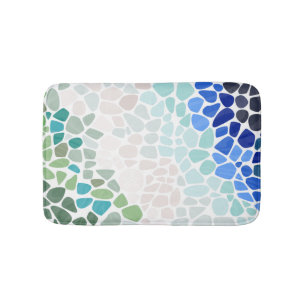 Colorful Sea Glass Cutting Board Bath Mat