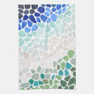 Colorful Sea Glass Kitchen Towel