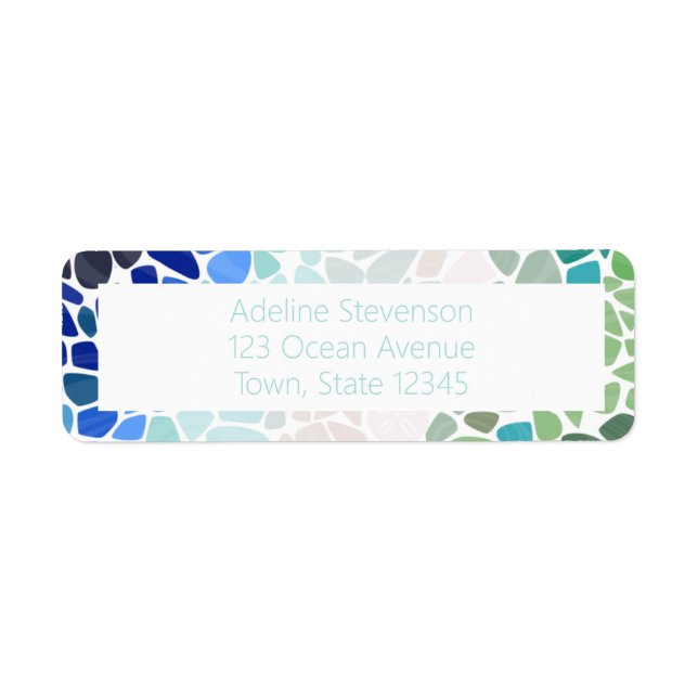 Colorful Sea Glass   Label (Front)