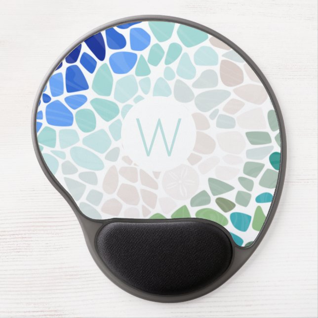Colorful Sea Glass  Mouse Pad (Front)