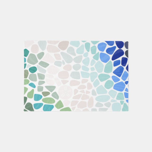 Colorful Sea Glass  Rug (Front)