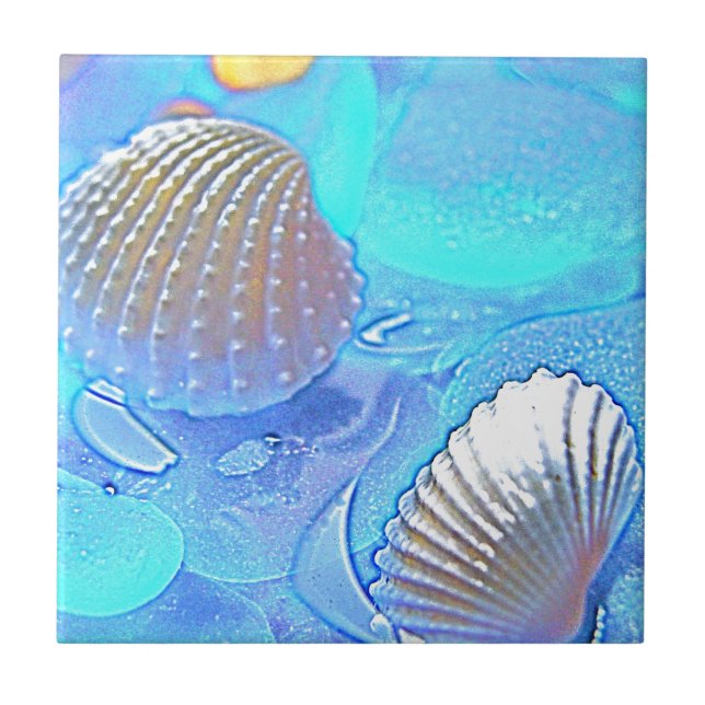 Colorful Sea Glass Tile (Front)