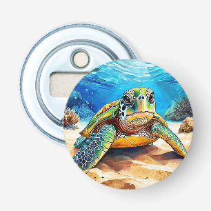 Colorful Sea Turtle Bottle Opener