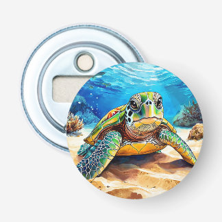 Colorful Sea Turtle Bottle Opener