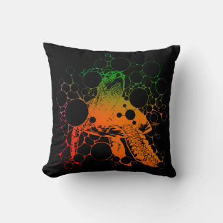 Colorful Sea Turtle Throw Pillow