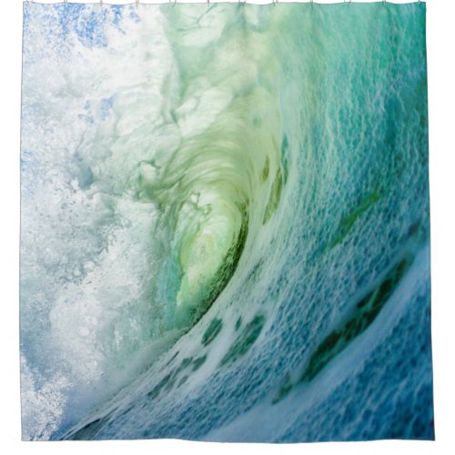 Colorful Sea Waves Shower Curtain