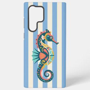 Colorful Seahorse Samsung Galaxy S22 Ultra Case
