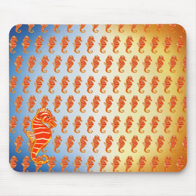 Colorful Seahorses - Mousepad (Front)
