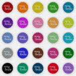 [ Thumbnail: Colorful Seal Like "Many Thanks" Stickers ]