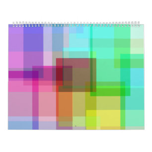 Colorful seamless abstract calendar