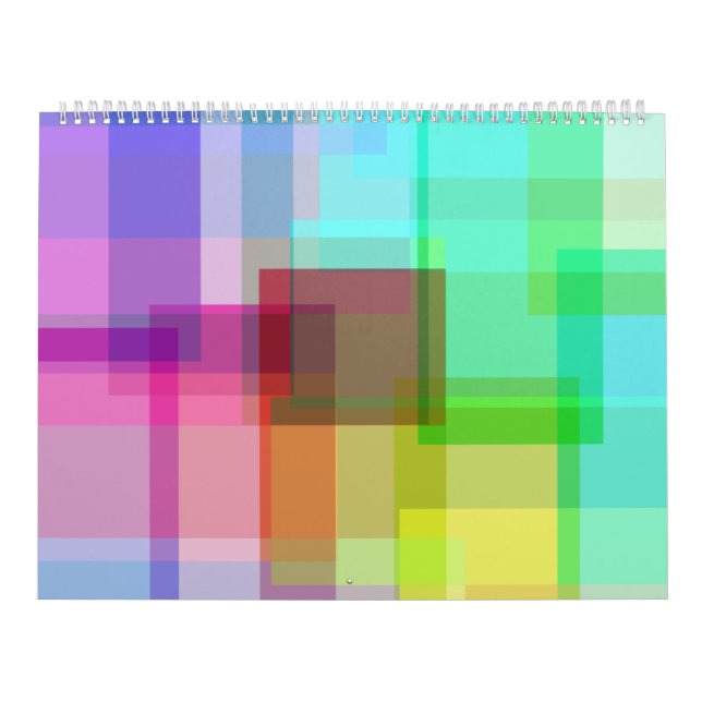 Colorful seamless abstract calendar (Cover)