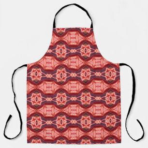 Colorful seamless embroidery pattern. Rainbow ikat Apron