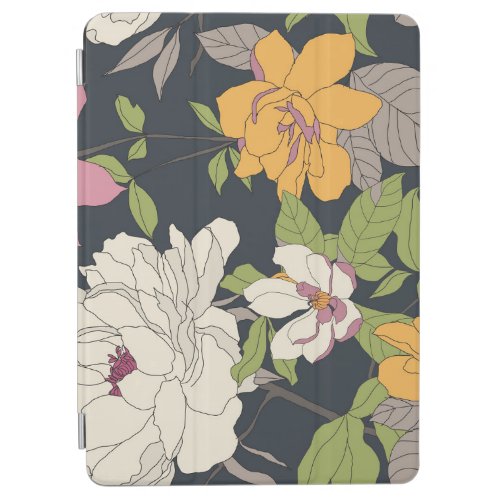 Colorful seamless floral pattern background iPad air cover