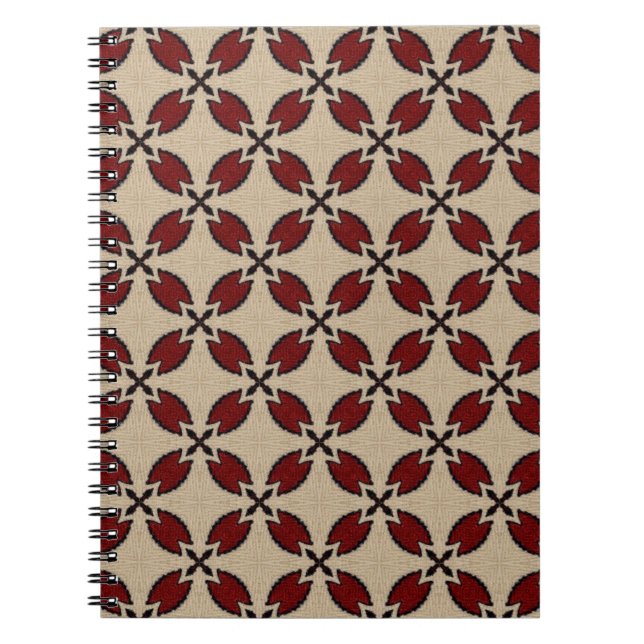 Colorful seamless geometric tile pattern abstract, notebook (Front)