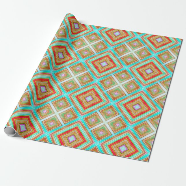 Colorful seamless pattern backgroundabstract, art, wrapping paper (Unrolled)