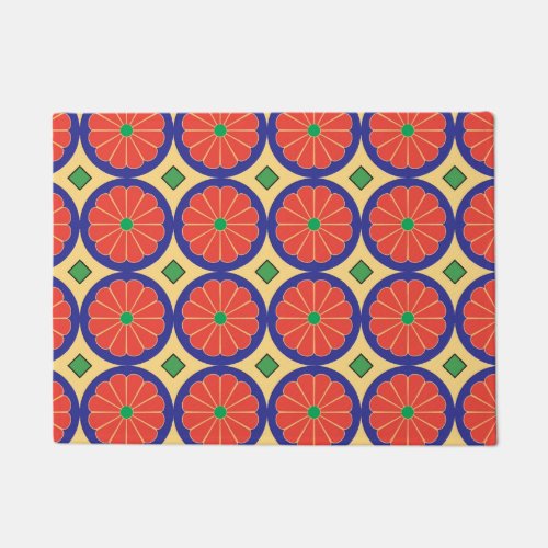 colorful seamless pattern string doormat