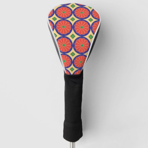 colorful seamless pattern string golf head cover