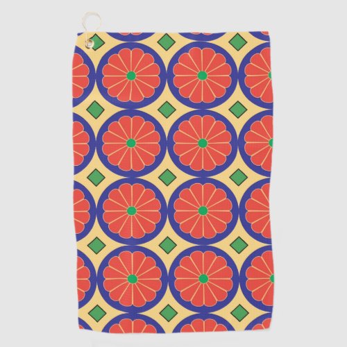 colorful seamless pattern string golf towel