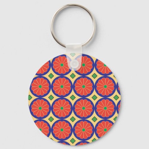colorful seamless pattern string keychain