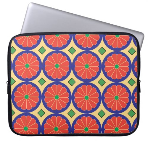 colorful seamless pattern string laptop sleeve