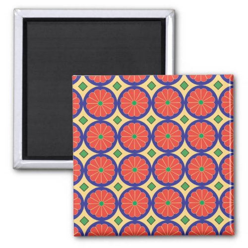 colorful seamless pattern string magnet