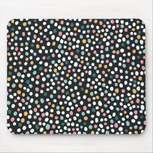 Colorful Seamless polka dots Pastel Pattern Mouse Pad