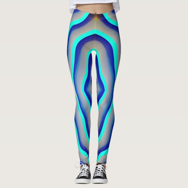 Colorful seamless "Ratti_Creative_Arts" Leggings (Front)