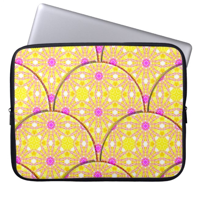 Colorful seamless textured pattern tilesabstract,  laptop sleeve (Front)