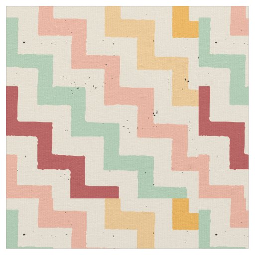 Colorful Seamless Zig-Zag Or Chevron Pattern Fabric