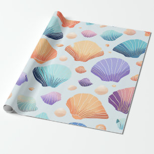 Colorful Seashell Wrapping Paper